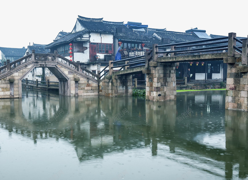中国浙江西塘风景png免抠素材_新图网 https://ixintu.com 各地名著 旅游景点 著名建筑