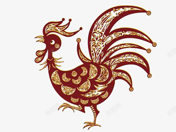 生肖鸡png免抠素材_新图网 https://ixintu.com 卡通 可爱 生肖 鸡年
