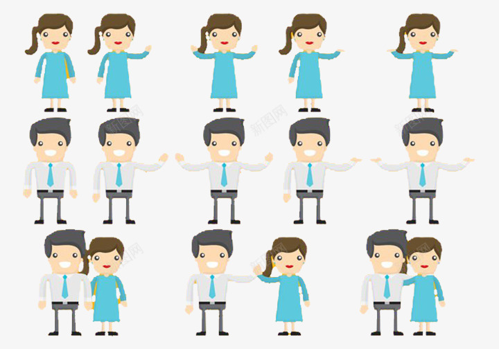 女生同学友谊psd免抠素材_新图网 https://ixintu.com 做操 同学 朋友 男生