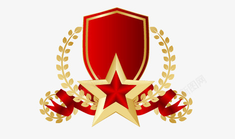 八一建军节五角星元素png免抠素材_新图网 https://ixintu.com 八一建军节五角星元素 国庆节 建军节 徽章 爱党拥军 爱国 红色