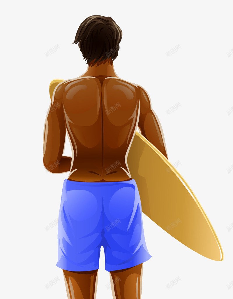 冲浪人物矢量图eps免抠素材_新图网 https://ixintu.com 冲浪人物 冲浪的男士 夏凉 手绘冲浪男人 沙滩人物 男人 矢量图