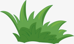 绿色鲜嫩活力绿色卡通草丛高清图片