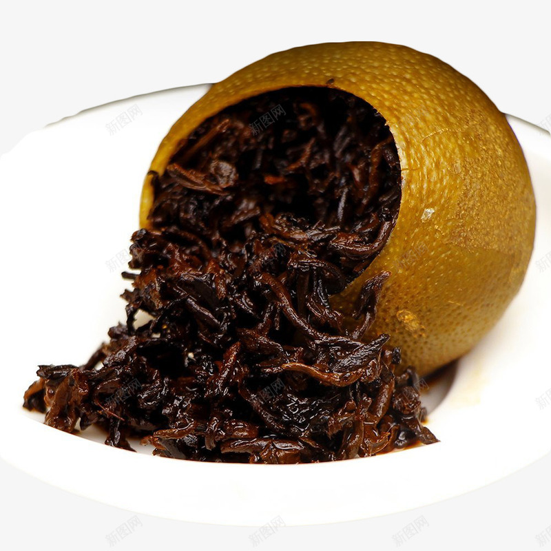 新会陈皮普洱熟茶png免抠素材_新图网 https://ixintu.com 小青柑 新会 柑普茶 茶 陈皮 饮品