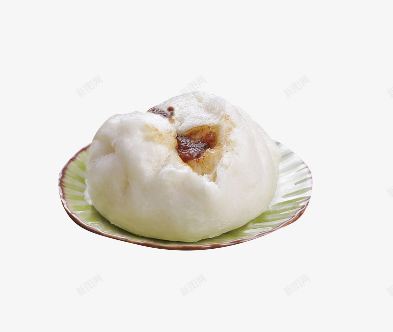 小碟子里的包子png免抠素材_新图网 https://ixintu.com 叉烧 叉烧包 实物海报 广式面点 广式餐饮素材