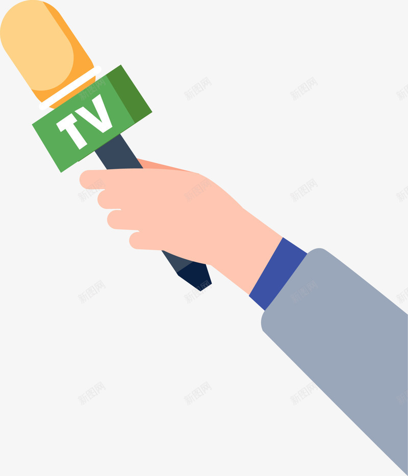 世界新闻自由日电视采访png免抠素材_新图网 https://ixintu.com tv 世界新闻自由日 手拿话筒 拿着话筒 新闻采访 电视采访