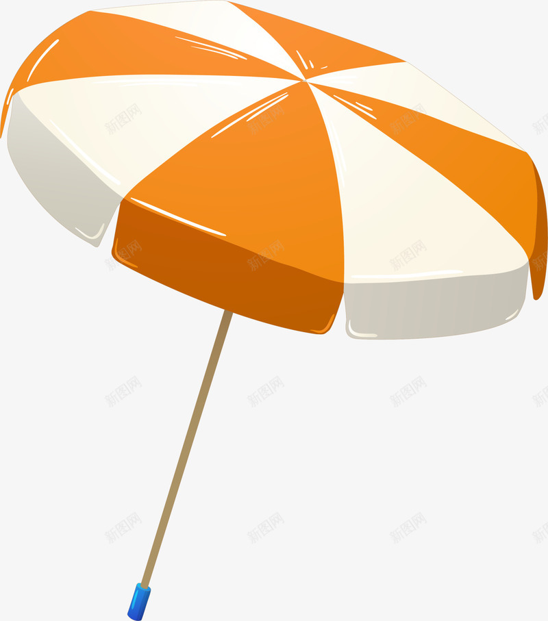 橙色卡通遮阳伞png免抠素材_新图网 https://ixintu.com 休闲 卡通雨伞 度假 旅行 橙色遮阳伞 简约遮阳伞
