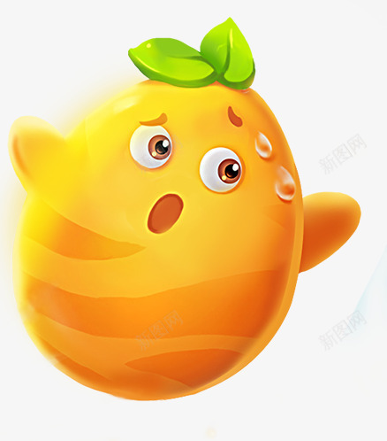 黄色卡通可爱芒果png免抠素材_新图网 https://ixintu.com 卡通 可爱 芒果 黄色