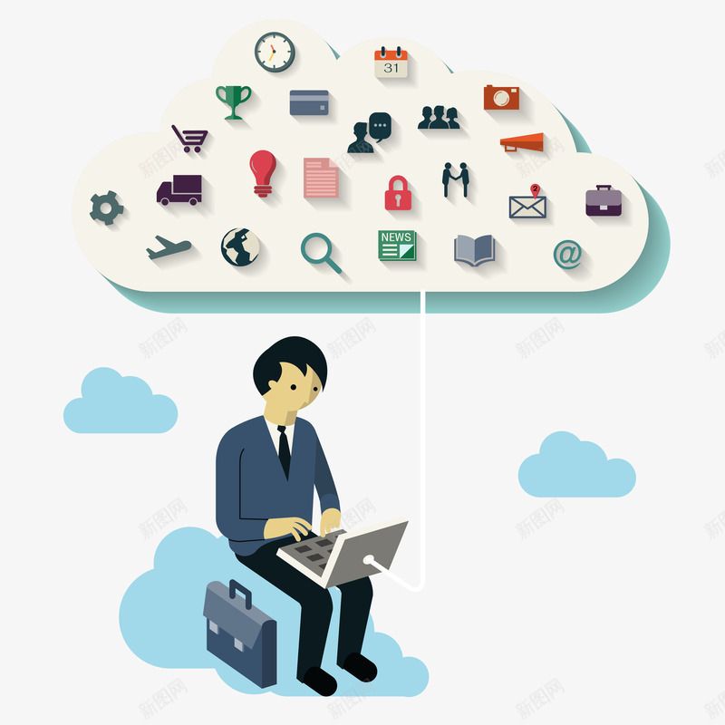 网络应用png免抠素材_新图网 https://ixintu.com 社会通讯 网络应用 网络生活 网络通讯