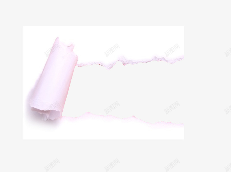 粉白色纸张撕开效果png免抠素材_新图网 https://ixintu.com 免抠 平面设计 撕开效果 空心 粉白色 纸张