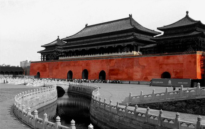 故宫红墙梦回故宫老照片png免抠素材_新图网 https://ixintu.com 北京城 护城河 故宫 故宫红墙 梦回故宫 红墙 老照片