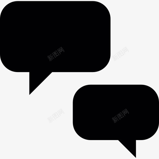 言语泡沫剪影图标png_新图网 https://ixintu.com 对话 演讲 社会 言语泡沫 说话