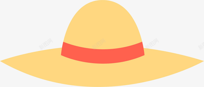 夏季休闲黄色沙滩帽png免抠素材_新图网 https://ixintu.com 休闲沙滩帽 夏天 夏季沙滩帽 草帽 遮阳帽 黄色沙滩帽