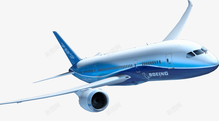 飞机png免抠素材_新图网 https://ixintu.com 天空 蓝天 飞机