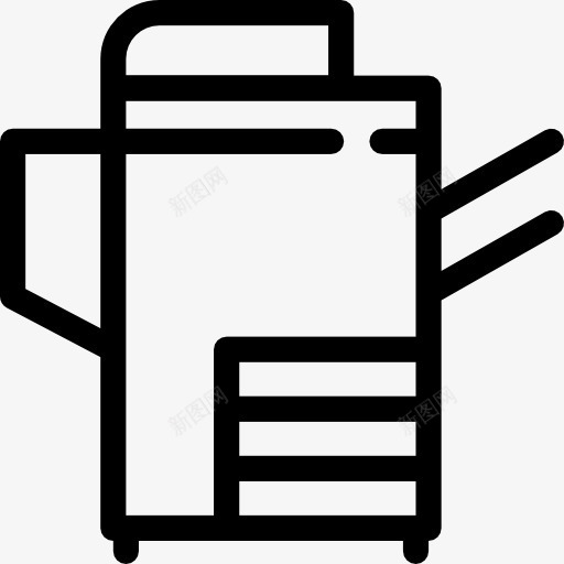 办公室的复印机图标png_新图网 https://ixintu.com 再现 办公材料 复制 复印 工具 技术 机器