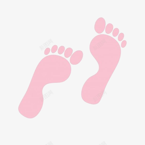 粉色脚印png免抠素材_新图网 https://ixintu.com 印记 沙滩 粉嫩足底 脚印 脚印免扣PNG 脚掌 设计感 足印 足底