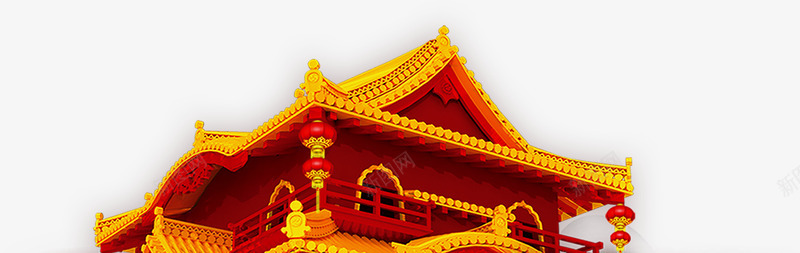 亭台楼阁大红楼喜庆古代楼png免抠素材_新图网 https://ixintu.com 亭台楼阁 古代楼 喜庆 大红楼
