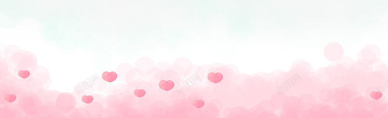 粉色爱心水彩画背景七夕情人节png免抠素材_新图网 https://ixintu.com 情人 水彩画 爱心 粉色 背景