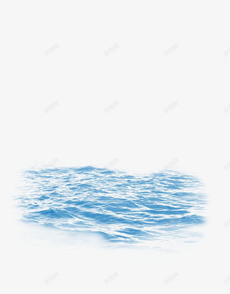 手绘蓝色水浪波浪png免抠素材_新图网 https://ixintu.com 化妆品装饰效果 水波纹 水滴 水珠 蓝色海洋