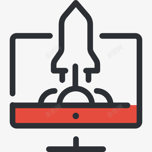 启动图标png_新图网 https://ixintu.com SEO和网络 启动 商业和金融 火箭飞船 电脑屏幕