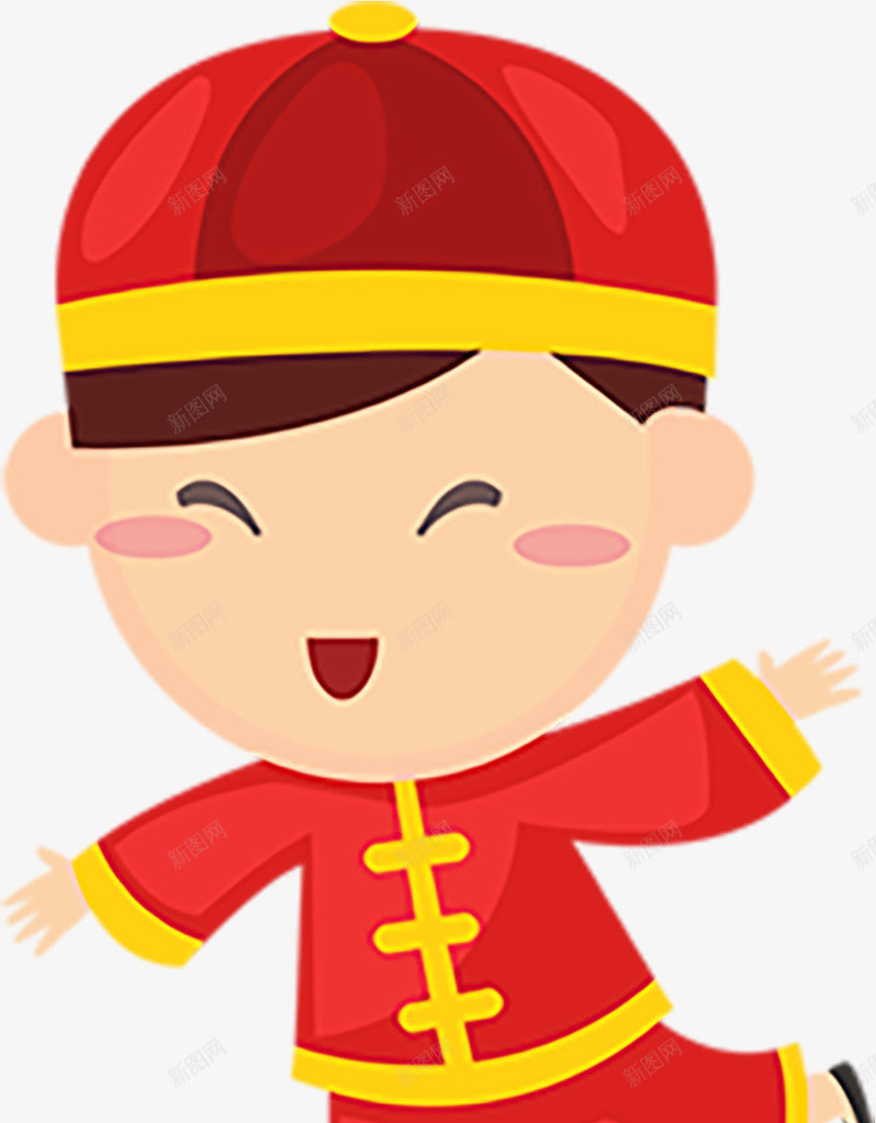 新年大吉猪年送福福娃男孩png免抠素材_新图网 https://ixintu.com 元旦 新年大吉 猪年送福 男孩 福娃