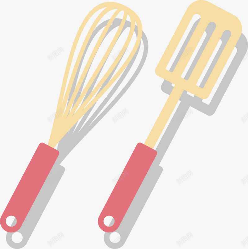 厨房用品锅铲矢量图ai免抠素材_新图网 https://ixintu.com 卡通手绘 厨房用品 手绘 绘画 锅铲 矢量图