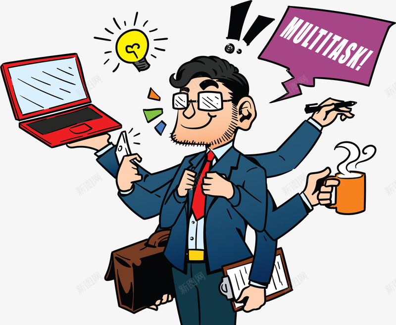 管理人忙碌png免抠素材_新图网 https://ixintu.com 人才 公司管理 忙碌 管理 管理人 管理人才 精英