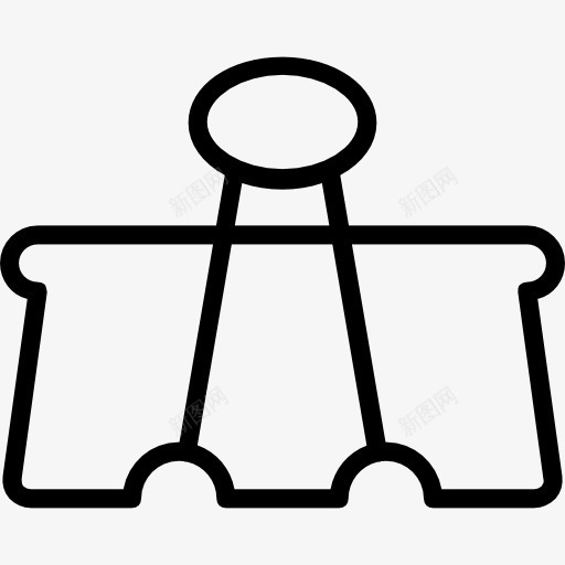 夹图标png_新图网 https://ixintu.com 依恋 办公用品 商业和金融 器皿 回形针 夹 学校材料 工具