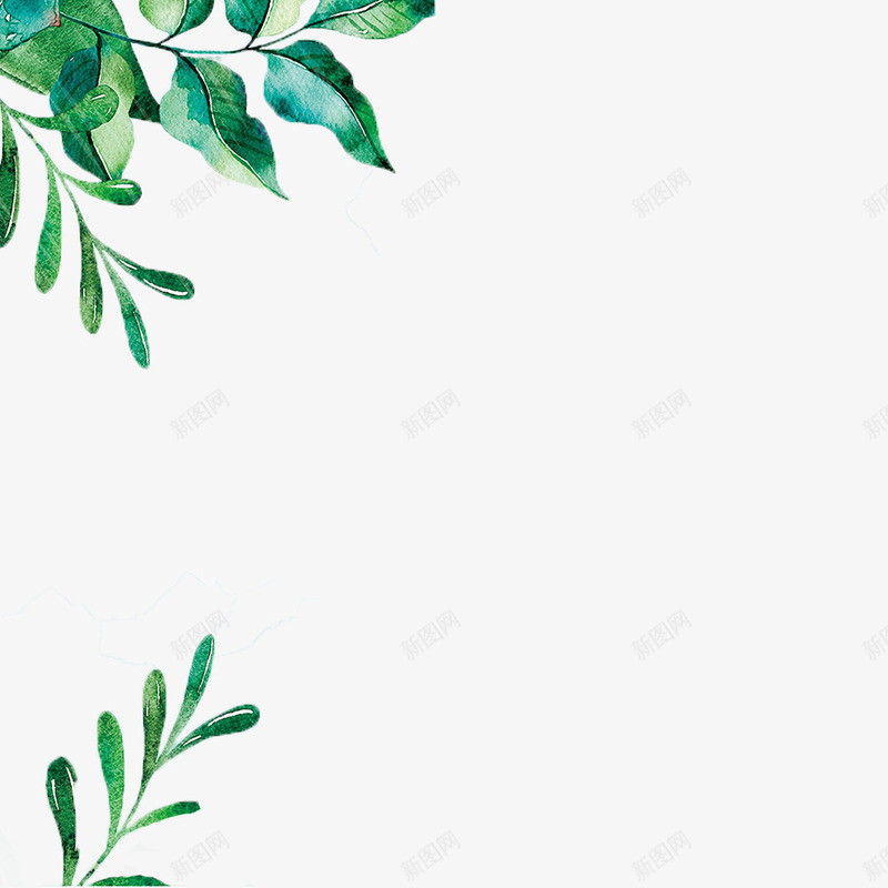 春天树叶枝条背景装饰png免抠素材_新图网 https://ixintu.com 春天 枝条 树叶 背景 装饰
