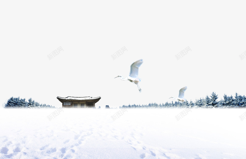 无人烟的滑雪场png免抠素材_新图网 https://ixintu.com 房子 滑雪场 滑雪的地方 雪地 鸟