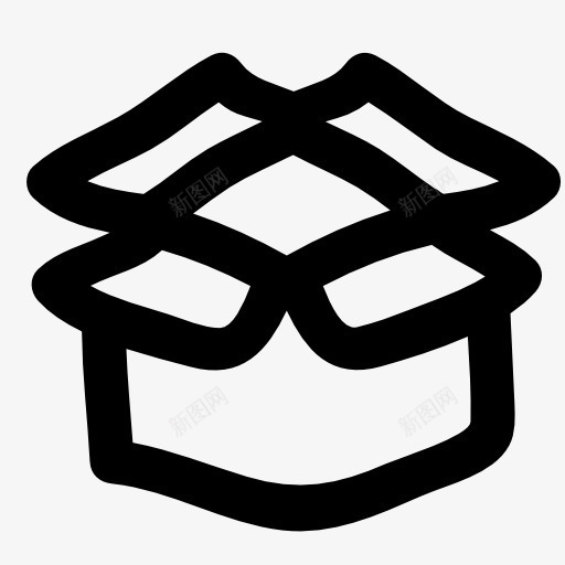 打开的箱子图标png_新图网 https://ixintu.com 盒子 箱子