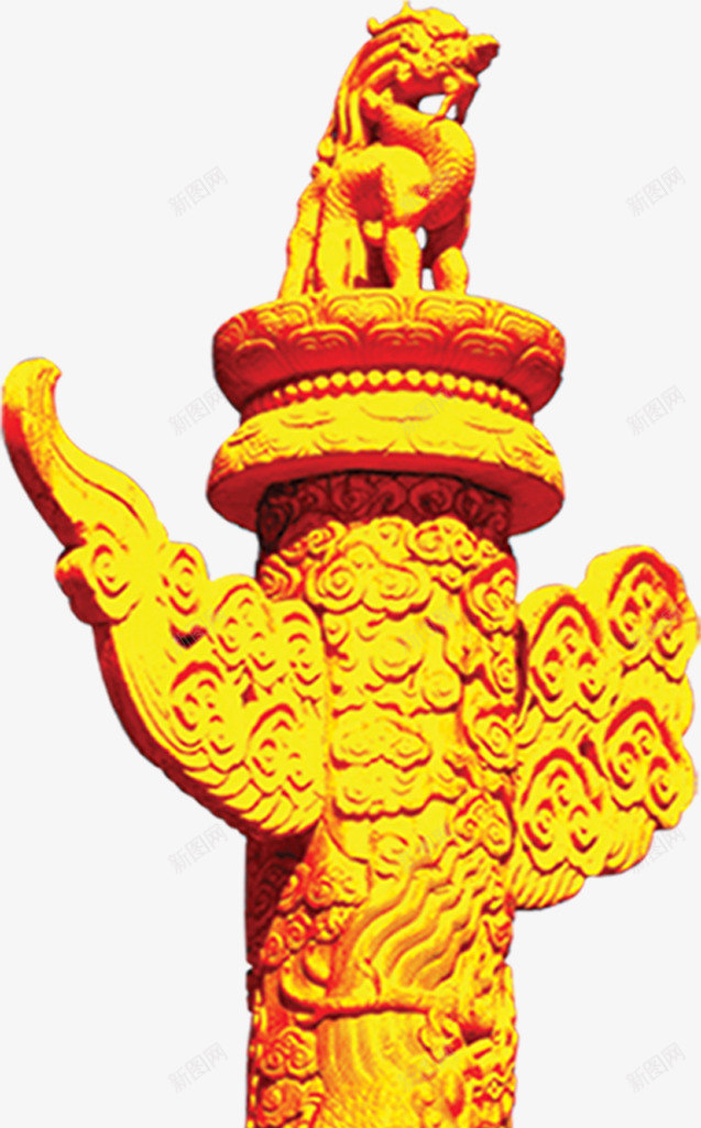 荣耀守卫金狮华表国庆png免抠素材_新图网 https://ixintu.com 华表 国庆 守卫 荣耀