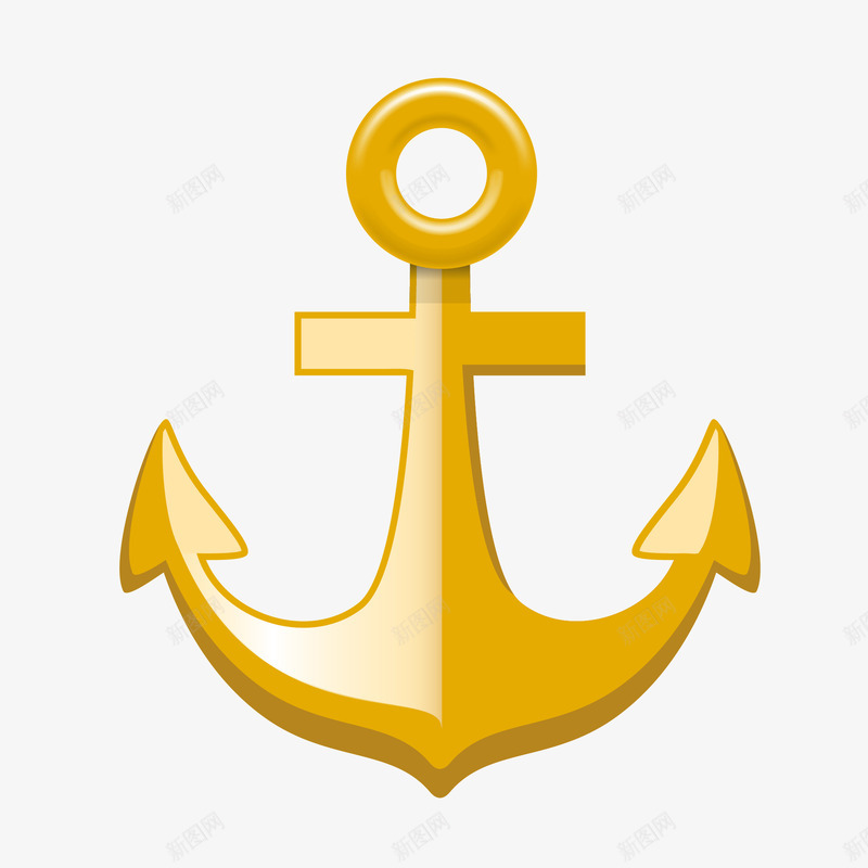卡通船锚矢量图图标eps_新图网 https://ixintu.com PNG图 PNG图下载 UI图标 创意卡通 卡通 卡通插图 插图 矢量图 船锚