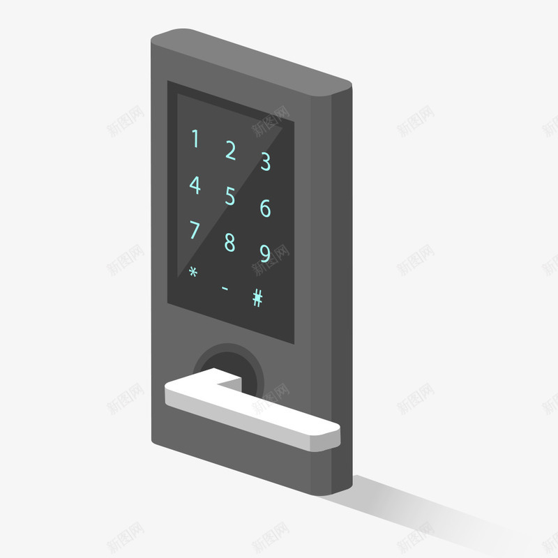 UI现代生活智能门锁矢量图ai免抠素材_新图网 https://ixintu.com UI 交流 办公 商务 手机APP 旅游 智能 智能门锁 机场 设计 矢量图