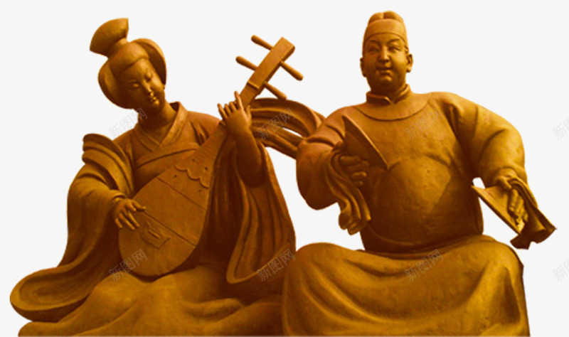 唐代艺人png免抠素材_新图网 https://ixintu.com 中国 佣 唐代艺人 陶瓷