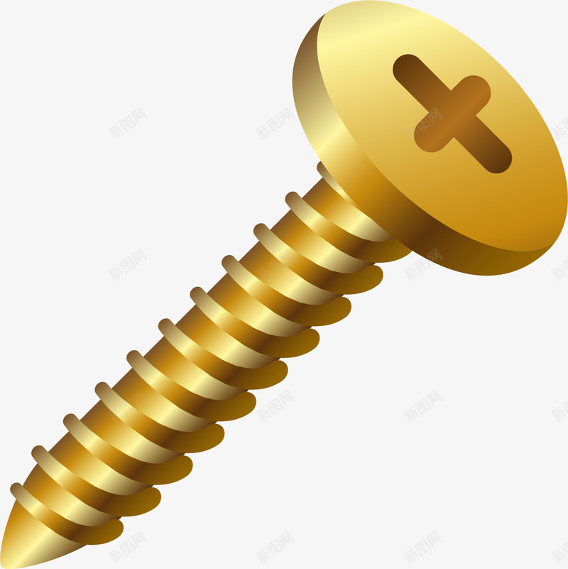 螺丝钉工具矢量图ai免抠素材_新图网 https://ixintu.com 五金 十字 卡通 手绘 维修 螺丝钉 矢量图