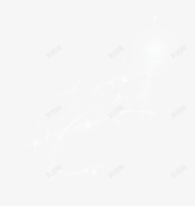 唯美星光冰雪光效psd免抠素材_新图网 https://ixintu.com 五角星 光线 唯美光 星光 星点 曲线 梦幻 线条 设计元素