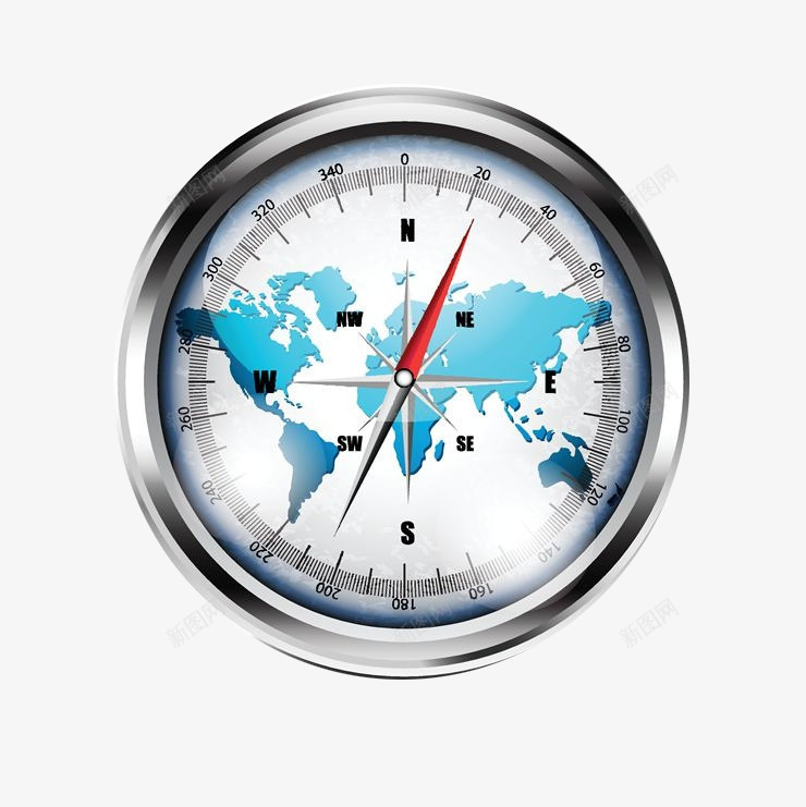 世界地图罗盘png免抠素材_新图网 https://ixintu.com 世界地图 指南针PNG 指南针矢量 罗盘