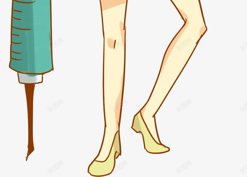 手绘打针疫苗医生插画psd免抠素材_新图网 https://ixintu.com 健康 医生 手绘 手绘疫苗打针插画 打针 护士 插画 疫苗 疫苗打针 针管