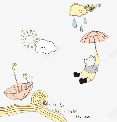 卡通手绘小熊维尼png免抠素材_新图网 https://ixintu.com 小熊 小熊维尼 手绘 维尼