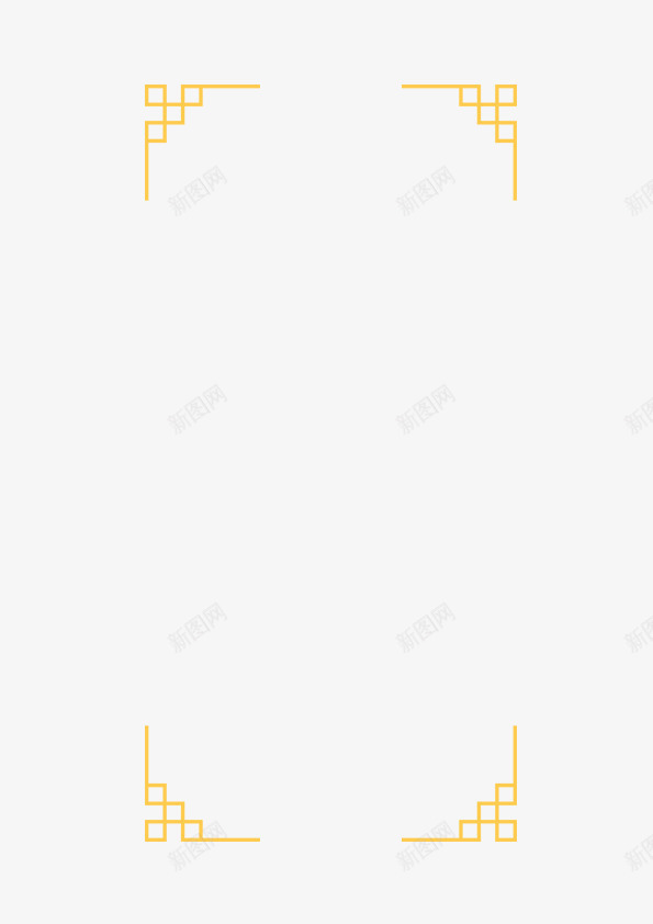 春节金色中国风边框png免抠素材_新图网 https://ixintu.com 中国风 中式画框 国风 挥春 春节 边框 金色
