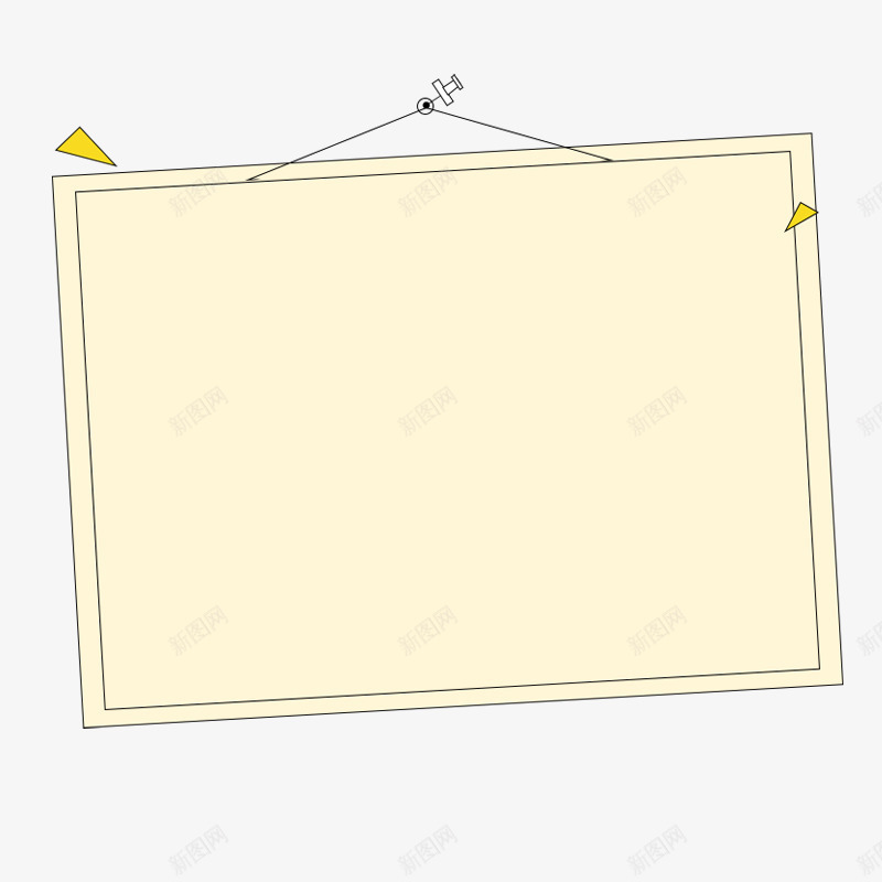 手绘画板png免抠素材_新图网 https://ixintu.com 悬挂小标签 标签栏 温馨提示栏 简易画板 记事栏