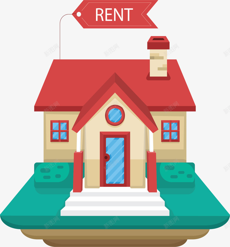中介房屋租售中心png免抠素材_新图网 https://ixintu.com 中介 中介海报 房产 房产中介 房屋 房屋租售 矢量png