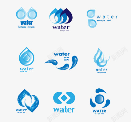 饮用水公司Logo图标png_新图网 https://ixintu.com logo 公司 公司logo 饮用水 饮用水公司