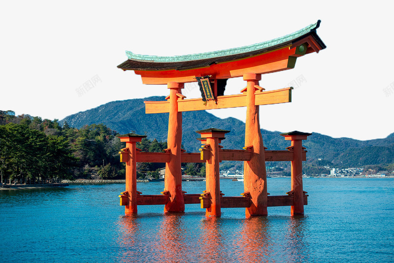 广岛神社png免抠素材_新图网 https://ixintu.com 名胜景点 地标 广岛 旅游 日本