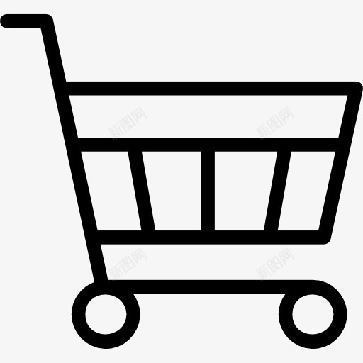 购物车图标png_新图网 https://ixintu.com 商务 网上商店 购物 购物车空 超市