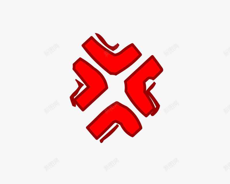 红色的生气符号png免抠素材_新图网 https/ixintu.