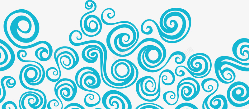 手绘海洋文理海浪浪花png免抠素材_新图网 https://ixintu.com 单线 手绘 浪花 海洋纹理 海豚朵朵 矢量纹样
