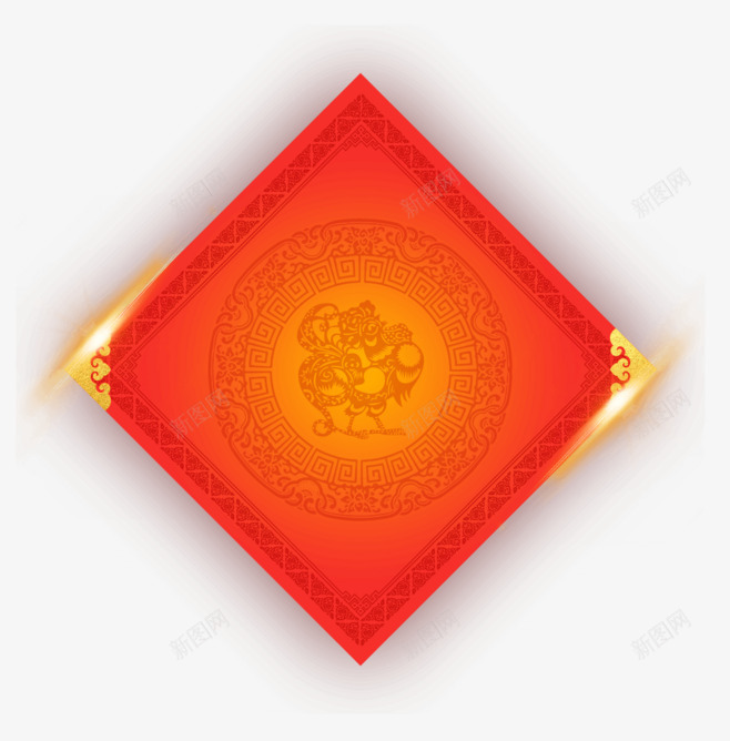 2019新春元素png免抠素材_新图网 https://ixintu.com 元素 喜庆 对联 新春