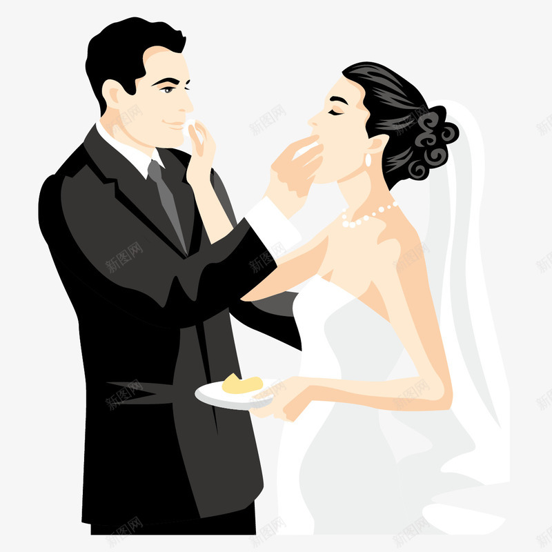 相互喂食的夫妻png免抠素材_新图网 https://ixintu.com 互喂 夫妻 婚姻 相爱 结婚