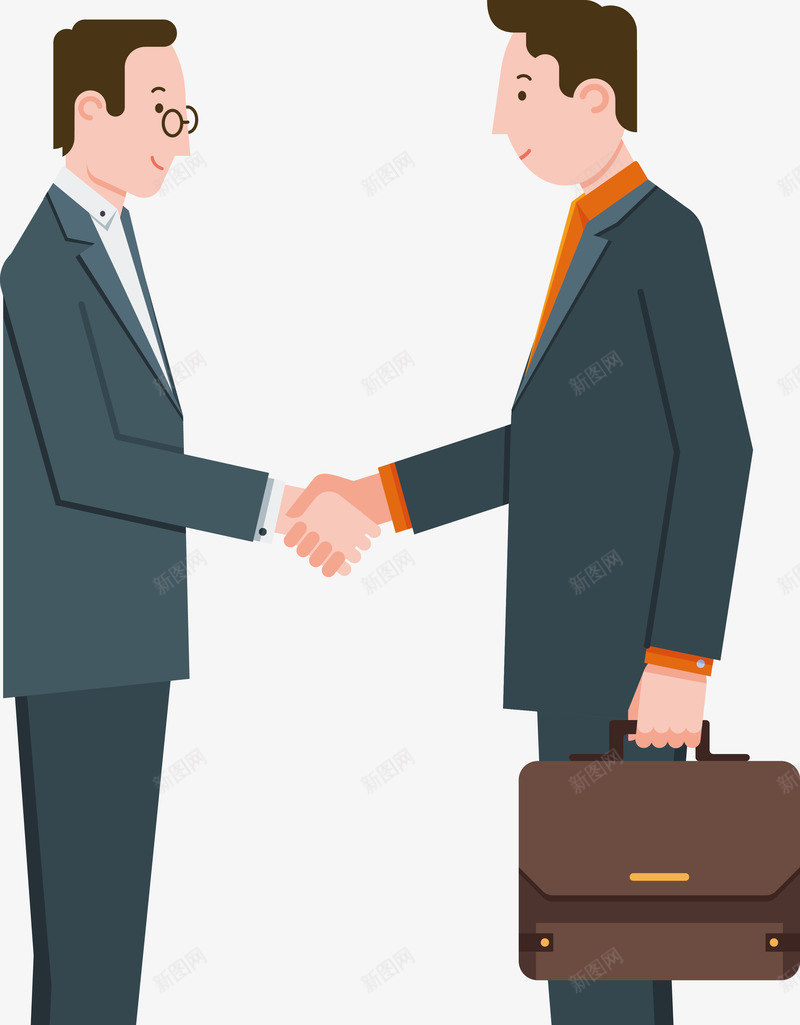 商务交谈png免抠素材_新图网 https://ixintu.com 两人对话 两人开会 公司 卡通商务合作 商务资源 矢量源文件